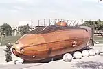 This replica of the Ictineo II of the mid-to-late 1860s may represent one of the earliest attempts at a hull shape optimized for underwater travel.