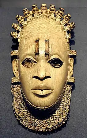 Room 25 - Benin ivory mask of Queen Idia, Nigeria, 16th century AD