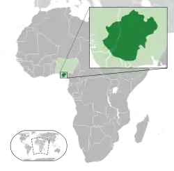 Location of Igboland (dark green)– in Africa (green & dark grey)– in Nigeria (green)