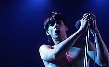 Iggy Pop performing in 1973