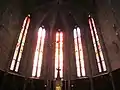 Stained glass windows of the high altar