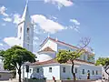 View of the Saint Sebastian Parish Church from Doutor Querubino Street.