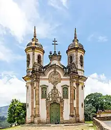 Church of São Francisco de Assis in Ouro Preto, Brazil, 1749–1774, by Aleijadinho
