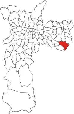 Location of Iguatemi in São Paulo