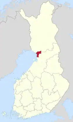 Location of Ii in Finland