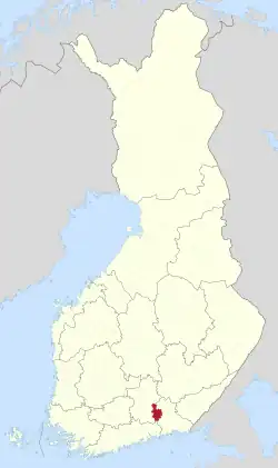 Location of Iitti in Finland