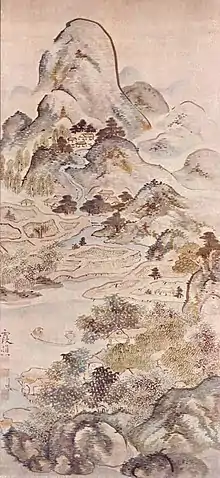 Ike no Taiga (1723–1776), Fish in Spring, Japanese