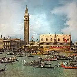 Canaletto, The Bucentaur Returning to the Molo on Ascension Day