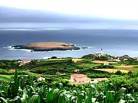 The islet of the parish of Topo is the extreme easterly extension of the island of São Jorge, as seen from the villa of Topo