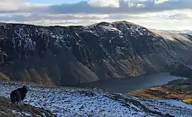 Illgill Head with Wastwater at its foot.