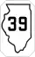 Illinois Route 39 marker