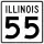 Illinois Route 55 marker
