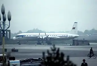 Ilyushin Il-18 at Xiguan 1988.