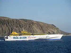 The big Fred. Olsen Express ferry