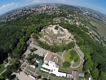 Elevated view of the Seat Fortress of Suceava (2015)