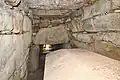Inside burial chamber looking towards entrance