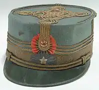 The cap of Army Corps General Eremia Grigorescu, commander of the Romanian First Army during the First World War.