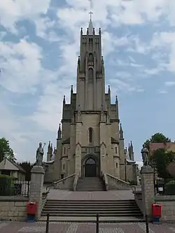 Our Lady of Mount Carmel, a gothic revival church constructed between 1909 and 1912 and greatly enlarged in the 1950s