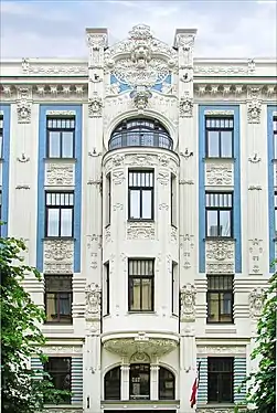 Alberta iela 8 - living house by Mikhail Eisenstein built in 1903.