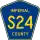 County Road S24 marker