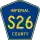 County Road S26 marker