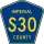 County Road S30 marker