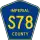 County Road S78 marker