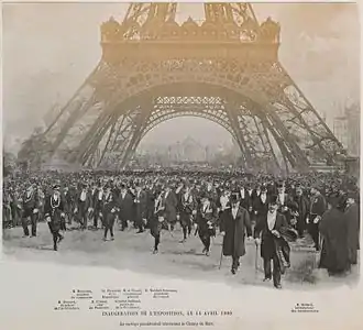 Opening ceremony on 14 April 1900