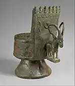 Incense burner (Pre-Islamic South Arabian); c. mid-1st millennium BC; bronze; height: 27.6 cm; Metropolitan Museum of Art