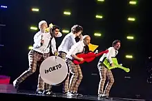 InCulto performing at the Eurovision Song Contest 2010.