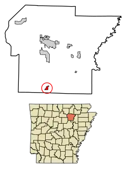 Location of Pleasant Plains in Independence County, Arkansas