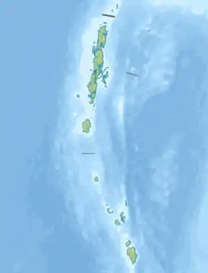 Location of Cleugh passage within the Andaman and Nicobar Islands