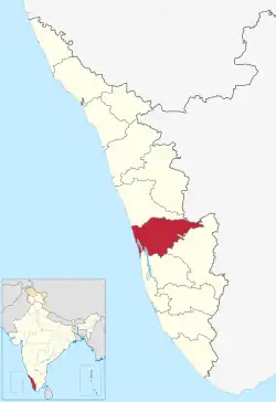 Location in Kerala