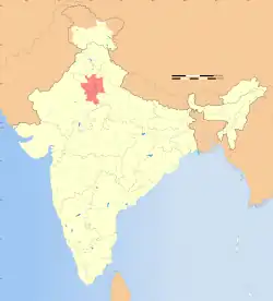 Location of the NCR in India