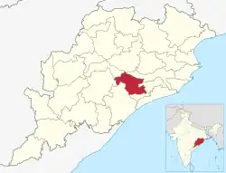 Location in Odisha