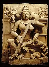 Sarasvati with eka-tantri vina