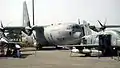 An IAF C-130J Super Hercules at Aero India 2013