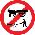 Bullock cart and hand cart prohibited