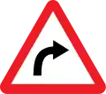 Curve to right