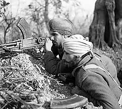 Indian Sikh soldiers in the Italian campaign