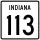 State Road 113 marker