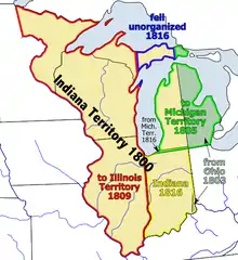 Image 8Map of the Indiana Territory (from History of Indiana)