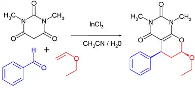 Indium chloride application, reaction product is mixture of cis-trans isomers