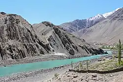 The Indus river valley at Alchi