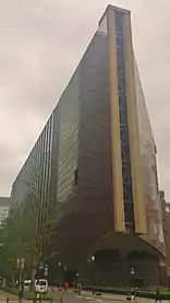 Mizuho Corporate Bank head office, formerly the Industrial Bank of Japan head office, bordering MHFG HQ in Ōtemachi, Tokyo