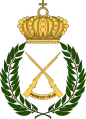 Coat of arms of the Swedish Infantry Cadet and Officer Candidate School (Infanteriets kadett- och aspirantskola, InfKAS) 1961–1981.