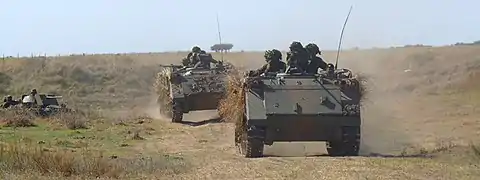 Armored infantry in M-113s