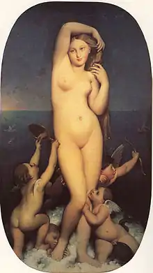 Venus Anadromena (1848), by Jean-Auguste-Dominique Ingres, Musée Condé, Chantilly.