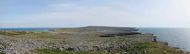 A view over the karst landscape on Inis Mór from Dún Aonghasa