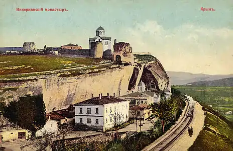 Inkerman Cave Monastery around 1910.